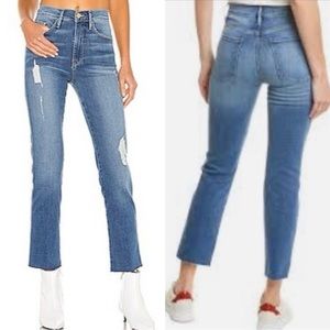 Frame Le Sylvie slender straight ankle high waist jeans 28